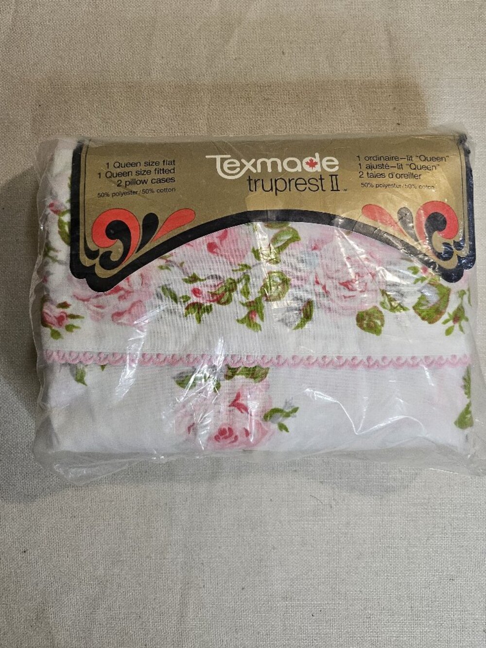 Texmade Truprest II Romance Queen Size Bed Sheet Set